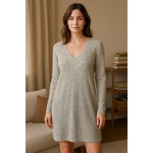 Pure J Jill Dress Size‎ L Gray Ombre Knit Sweater  Long Sleeve Soft Cotton Blend